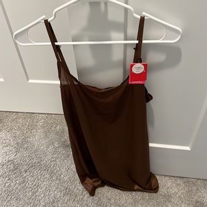 Spanx Copper Sparkle Cami Slip NWT